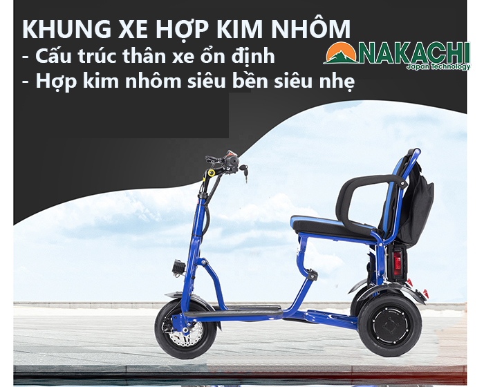 Xe Điện 3 Bánh Gấp Gọn Nakachi NC-M15